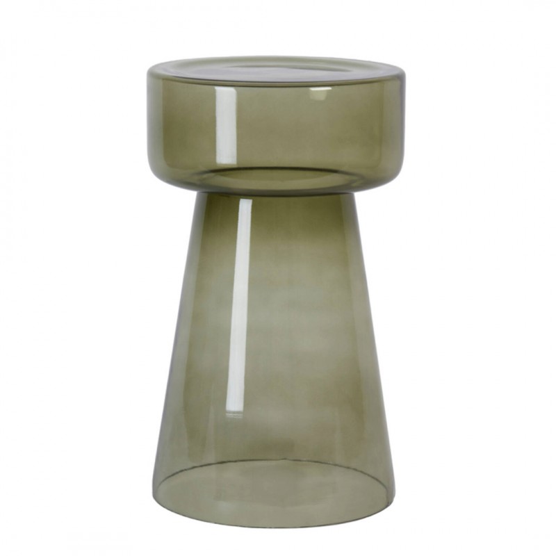 SIDE TABLE DKW GLASS OLIVE - CAFE, SIDE TABLES